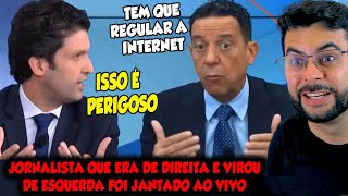 JORNALISTA QUE ERA DE DIREITA E VIROU DE ESQUERDA FOI JANTADO AO VIVO NA JOVEM PAN [upl. by Astred]