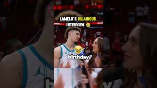 LaMelo Ball gives a shoutout to LaVar Ball nba shorts [upl. by Amikan]