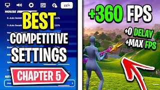 The BEST Competitive Settings in Fortnite Chapter 5 🔧 FPS Boost  0 Input Delay [upl. by Starling227]