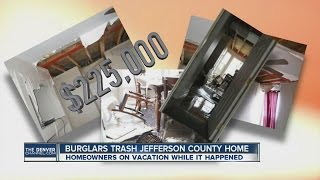 Burglars trash Jefferson County home [upl. by Eineeuq337]