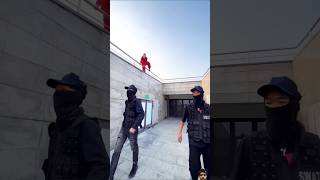 Money Heist Vs Police  940moneyheist parkour police badguys escape action fun [upl. by Monreal]