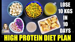 High Protein Diet For Weight Loss  Lose 10Kg In 10 Days  Diet Plan To Lose Weight Fast [upl. by Nevada53]