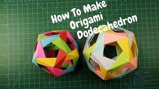 TUTORIAL Dodecahedron Technical Origami [upl. by Hepzi997]