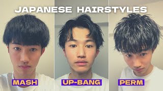 3 JAPANESE Men’s Hairstyles Tutorial  VLOG29 [upl. by Nosnehpets865]