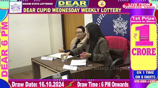 DEAR LOTTERY LIVE 6PM DRAW 16102024  SIKKIM LOTTERY SAMBAD [upl. by Francklyn]