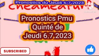 Pronostics Pmu Gratuit du Quinté de Jeudi 672023 Prix du Petit Pré a ParisLongchamp Plat [upl. by Jervis]