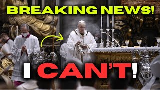 The POPE hasnt celebrated MASS for over 2 YEARS the details are DISTURBING [upl. by Sumahs]