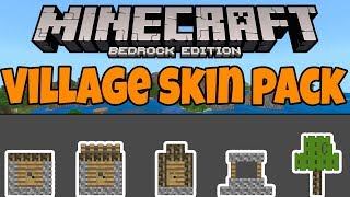 Minecraft Bedrock Village Skin Pack MCPEW10 [upl. by Anner]