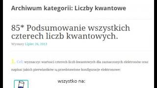 Liczby kwantowe [upl. by Tresa922]