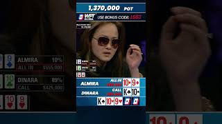 Poker Queens at the River Almiras AllIn Challenge shorts [upl. by Oalsecnew91]