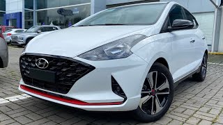 NOVO HB20 SPORT 2022 BRANCO  ESPORTIVO 10 TURBO DA HYUNDAI ENCARANDO NOVO ONIX RS PREÇO R 104190 [upl. by Karolina]