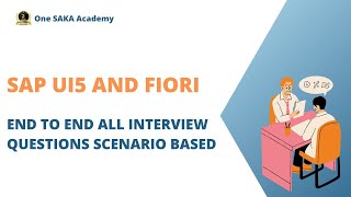 SAP UI5 and Fiori 100 plus interview questions with answers [upl. by Revolc]