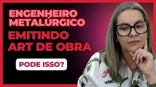 Engenheiro metalúrgico pode assinar ART de execução de casa [upl. by Aerdnac278]