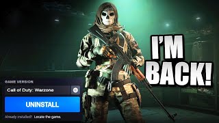 I uninstalled Warzone Forever My Return to YouTube [upl. by Odnaloy]