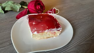 fresh Cake with Jelly sauce Recipe [upl. by Carole]