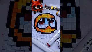 Pixel Art Drawing 😳✨ art ideas drawing pixelart shorts pixelartideas cute pixel [upl. by Arther42]