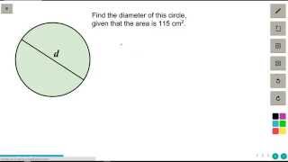 Finding the radius and diameter of a circle [upl. by Meri]