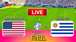 USA vs URUGUAY  Copa America 2024 Final  Full Match All Goals  Live Football Match [upl. by Lilybelle]