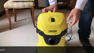 Aspiradora karcher wd3 agua y polvo unboxing y como usarla [upl. by Lilaj]