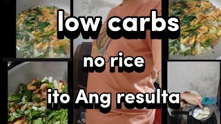 vlog121 part1 Low carbs no rice ito Ang resulta Ng pag diet ko [upl. by Ridinger]