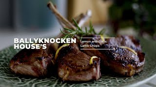 How to make Lemon and Garlic Lamb Chops with Spinach and Cannellini Beans Ballyknocken house [upl. by Leemaj]