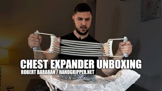 Unboxing the Chest Expander by Robert Baraban Handgrippernet [upl. by Hauge]