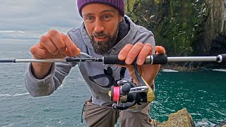 Rock Fishing with LRF Micro Jig  Float Fishing  LRF UK [upl. by Jamal]