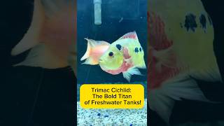 Trimac Cichlid The Bold Titan of Freshwater Tanks AquaVerse trimaccichlid cichlid shorts [upl. by Kcitrap]