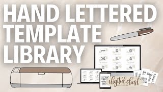 A Hand Lettered Template Library for Your Creativity  Digital dust subscription for beginners [upl. by Eeima]