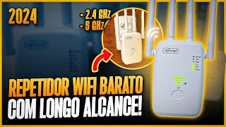 MELHOR REPETIDOR DE SINAL WIFI para Comprar em 2024 Potente e Barato  Repetidor Wifi com 4 Antenas [upl. by Hyacintha]