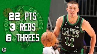 Payton Pritchard 22 pts 6 threes 3 rebs vs Hornets 2425 season [upl. by Rainie]