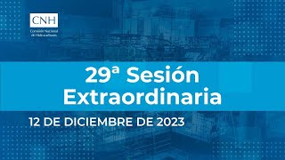 29ª Sesión Extraordinaria del Órgano de Gobierno 12 diciembre 2023 [upl. by Ahusoj]