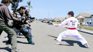 Taekwondo Master vs Bullies  Taekwondo in the Street [upl. by Ynnatirb12]