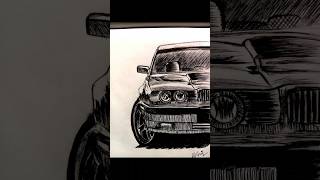 Car drawing 🚗 car cardrawing racing racingcar bmw ferrari bugatti shorts art artist audi [upl. by Olwena701]