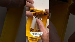 What’s inside of Utility Knife Blade With Dispenser DIYTIPS Tools shorts [upl. by Fanchet776]