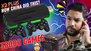 X2 Plus Game Stick Review🎮Best GameStick On Earth🤯38000 Game🕹️45 Console🔥Retro Game Dual Player🎮 [upl. by Tildi427]