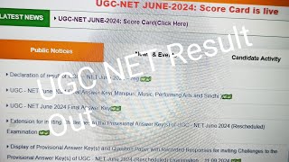 UGC NET Result Out  UGC NET June 2024 Result out [upl. by Orlan]