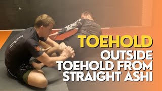 TOEHOLD  Outside toehold from straight ashi [upl. by Avalsorim]