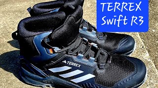 Adidas TERREX Swift R3 Hiking Shoe Review hiking outdoors adventure slingshotshooting [upl. by Skardol29]