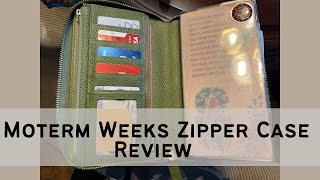 Hobonichi Weeks Moterm Zipper Cover Review [upl. by Kahler]