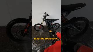 Pressure washer VS Electric bike 💀surron ebike [upl. by Esinert695]