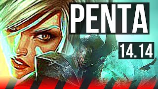 RIVEN vs MORDEKAISER TOP  Penta 47k DMG 7 solo kills 700 games Godlike  VN Diamond  1414 [upl. by Remle]