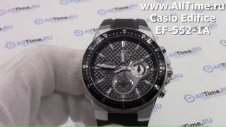 Обзор Мужские наручные часы Casio Edifice EF5521A с хронографом [upl. by Haymes677]