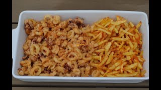 Fried Calamari amp Pommes Frites Pržene Lignje i Pomfrit  Sašina kuhinja [upl. by Oilime756]