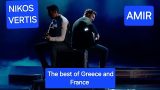 Nikos Vertis and Amir  The best of Greek music nikosvertis greekmusic [upl. by Dlorad]