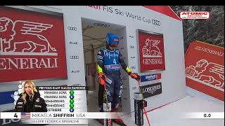 Mikaela Shiffrin 🇺🇸  Kronplatz womens GS Jan 24 2023 1st run sheskis atomic [upl. by Hatti]