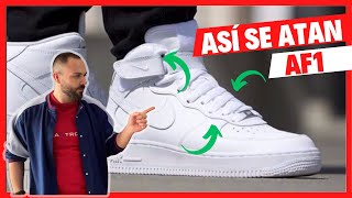 ⏩ ¿Cómo Atar AIR FORCE 1 MID Hazlo como NIKE en 2024 ✅ 【AF1 MID】 [upl. by Llenwad]