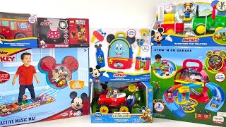 Mickey Mouse Unboxing Toys Collection Review  Stow n Go Garage  All Terrain Vehicle [upl. by Hessney]