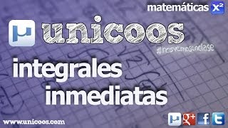 Integrales inmediatas e indefinidas 04 BACHILLERATO [upl. by Dazraf858]