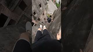 Insane Parkour Jump  Dont try this at home viral parkour tobypk [upl. by Asilef]